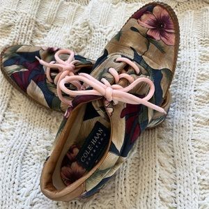 Women’s Cole Haan sporting tropical shoes